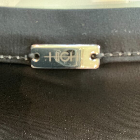 High Use, Gem of a Black Dress, Gathered and Cord Adjustable, Size L - Picture 5 of 7